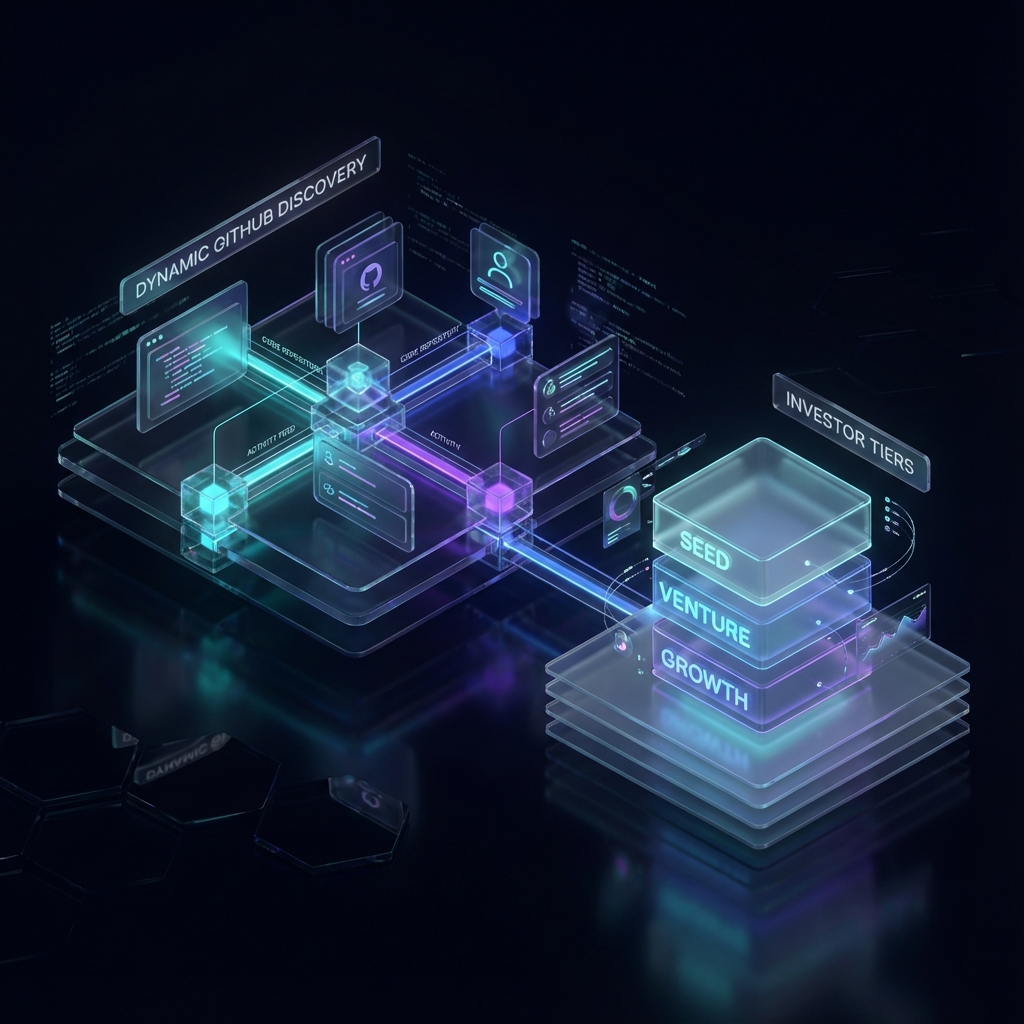 Dynamic GitHub Discovery & Investor Tiers & Badges